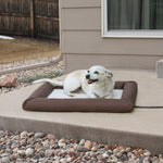 Outdoor Heated Dog Bed - Deluxe Lectro-Soft Outdoor Heated Pet Bed - K&H Pet Products K&H Pet Products Small - 19.5″ x 23″ x 2.5″ Brown 