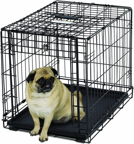 Folding Dog Crate - Ovation Single Door Crate with Up and Away Door Midwest Small - 25.50" x 17.50" x 19.50" 