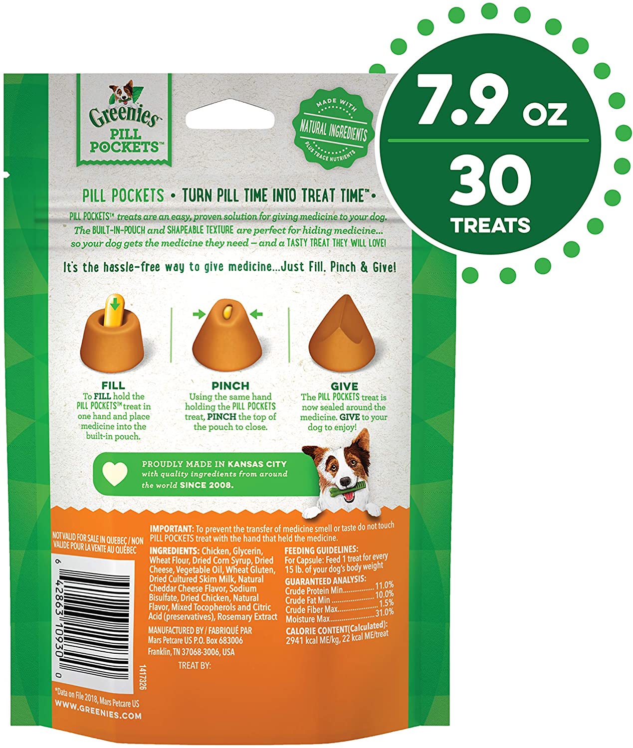 Pill Pocket Dog Treats - Greenies Pill Pockets Treats for Dogs Greenies 