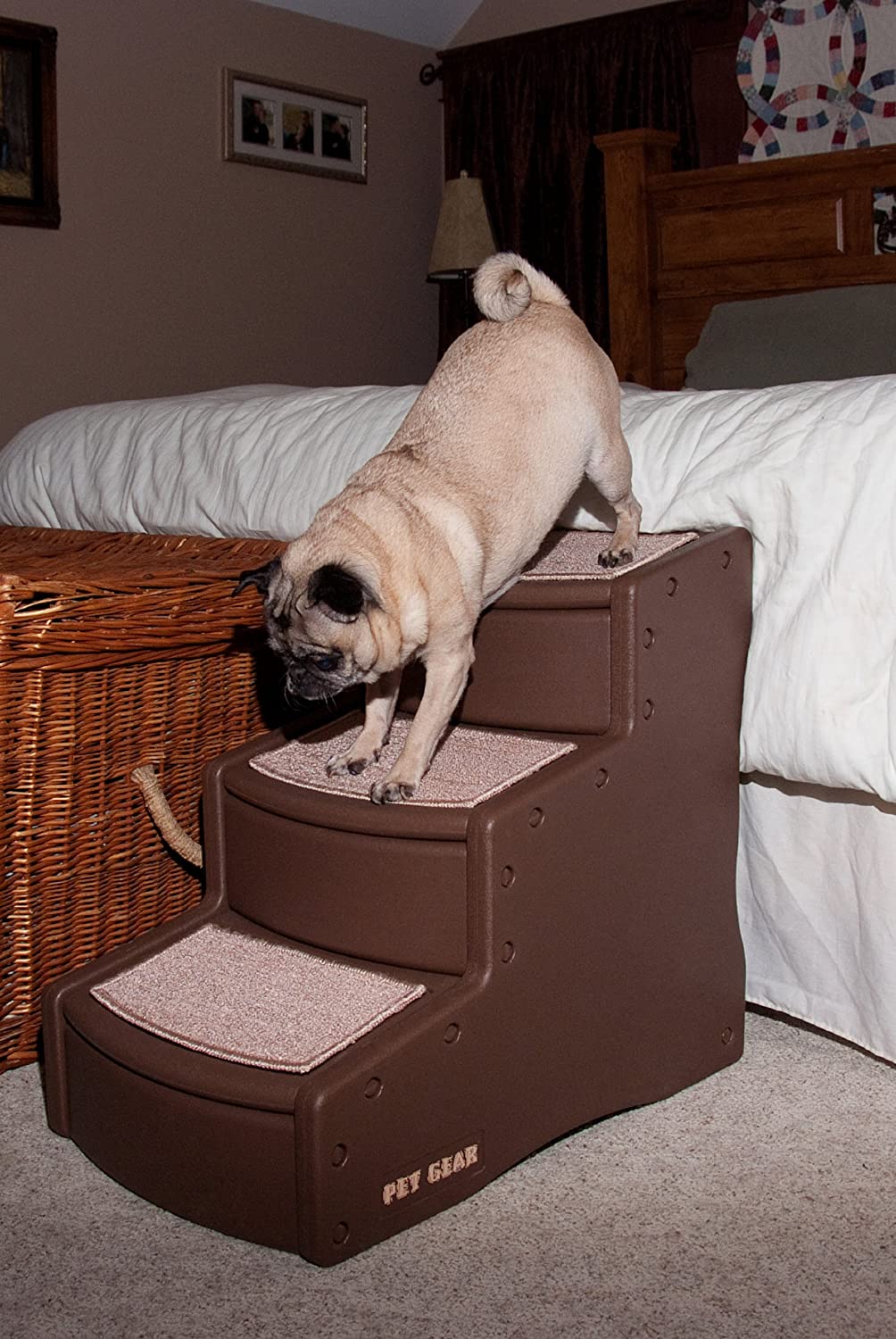 3 Step Pet Stairs - 150lb Capacity - Pet Gear Easy Step III Pet Stairs Dog Steps Pet Gear 
