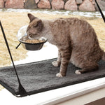 Window Mounted Cat Bowl - EZ Mount Up and Away Kitty Diner - 12 ounces - K&H Pet Products K&H Pet Products 