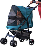 Zipperless Pet Stroller - Pet Gear Happy Trails No-Zip Pet Stroller Pet Strollers Pet Gear Emerald 