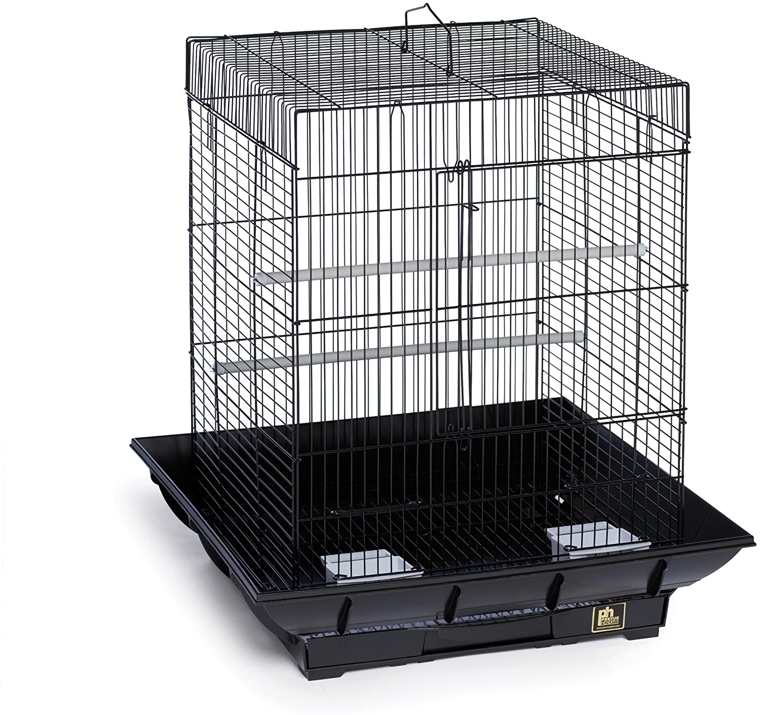 Small Bird Flight Cage - 18" L x 18" W x 24" H - Prevue Hendryx Clean Life Bird Cages Prevue Hendryx Black 