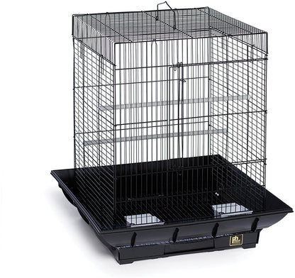 Small Bird Flight Cage - 18" L x 18" W x 24" H - Prevue Hendryx Clean Life Bird Cages Prevue Hendryx Black 