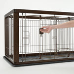 Expandable Pet Crate with Floor Tray - Richell Richell 