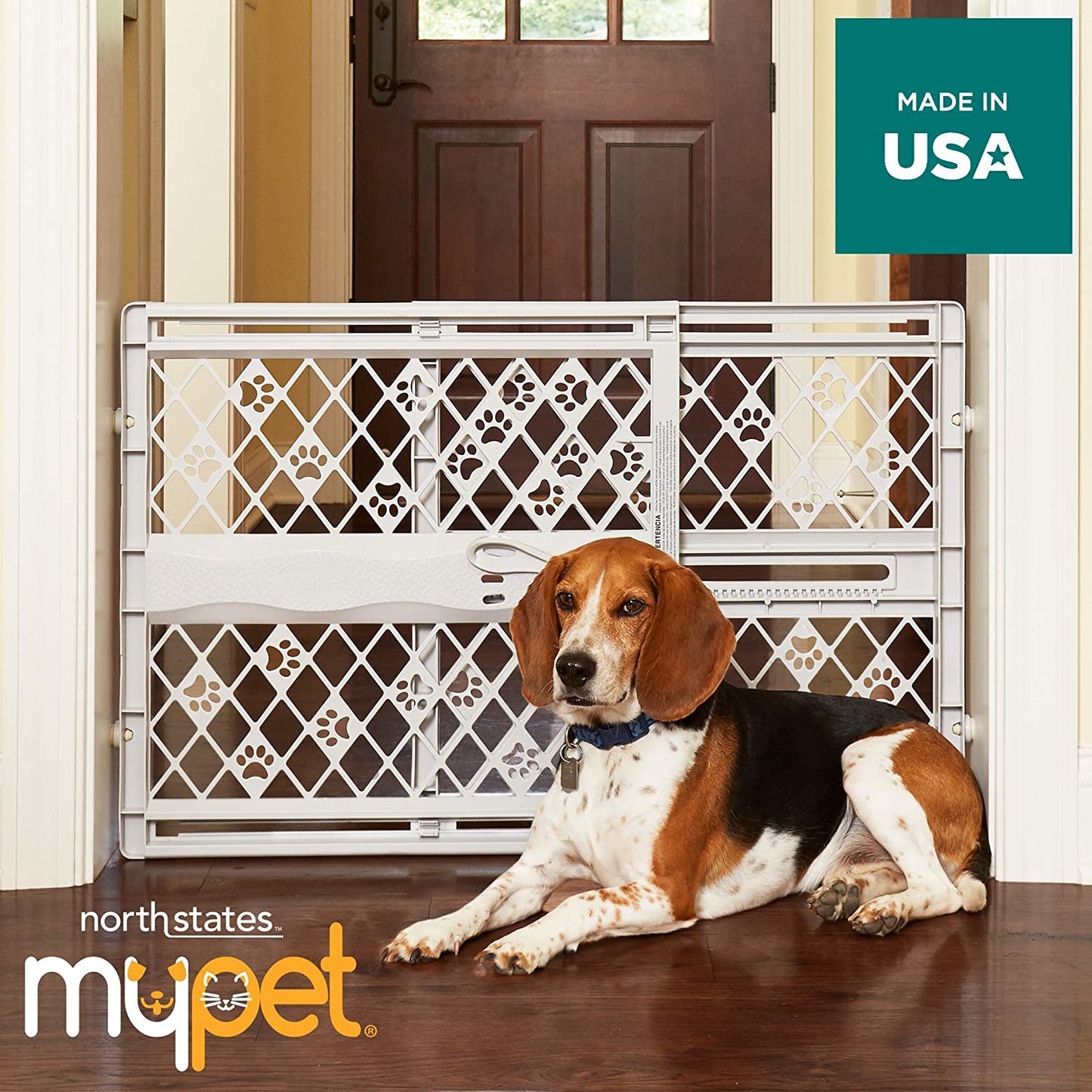 Portable Pressue Pet Gate- Fits 26"- 40" Wide - Expands & Locks in Place with no Tools - North States North States 
