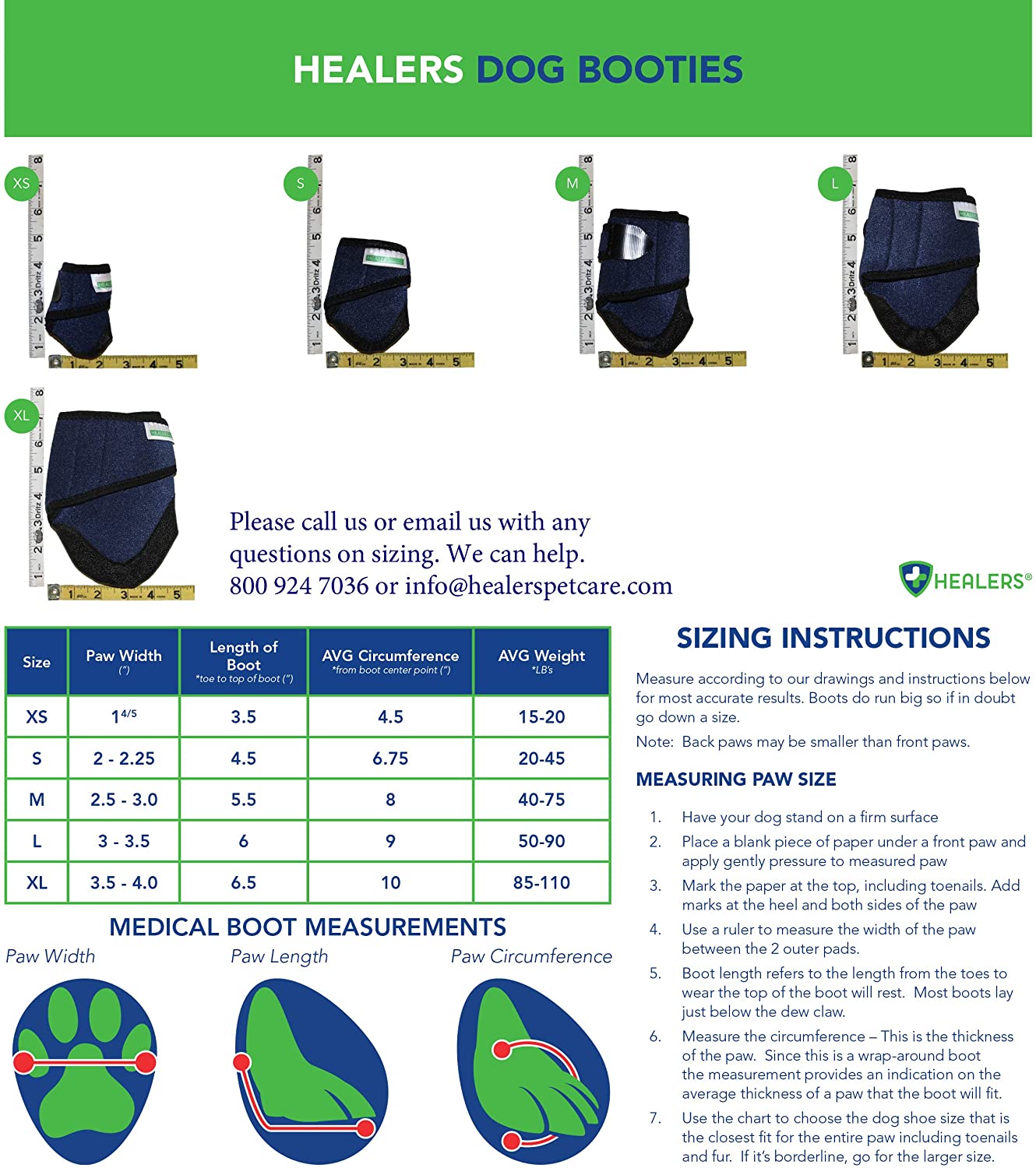 Healers Pet Medical Dog Boots and Bandages Healers 