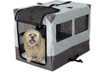 Portable Folding Soft Dog Travel Crate kennel - Midwest Home for Pets Canine Camper Sportable Crate Midwest Medium - 31" x 21.50" x 24" 