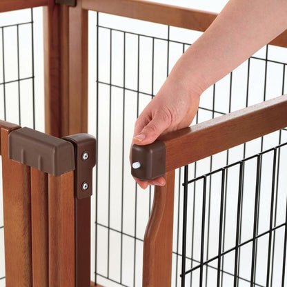 3-in-1 Convertible Pet Gate - Convertible Elite Pet Gate 4-Panel Richell 