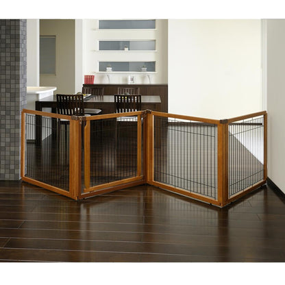 3-in-1 Convertible Pet Gate - Convertible Elite Pet Gate 4-Panel Richell 