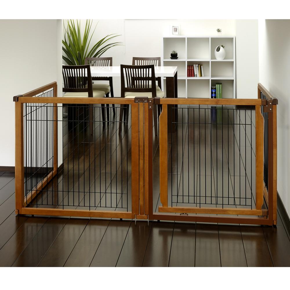 3-in-1 Convertible Pet Gate - Convertible Elite Pet Gate 4-Panel Richell 