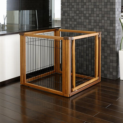 3-in-1 Convertible Pet Gate - Convertible Elite Pet Gate 4-Panel Richell 