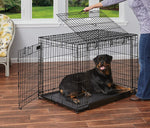 Folding Dog Crate - Ovation Double Door Crate with Up and Away Door Midwest 