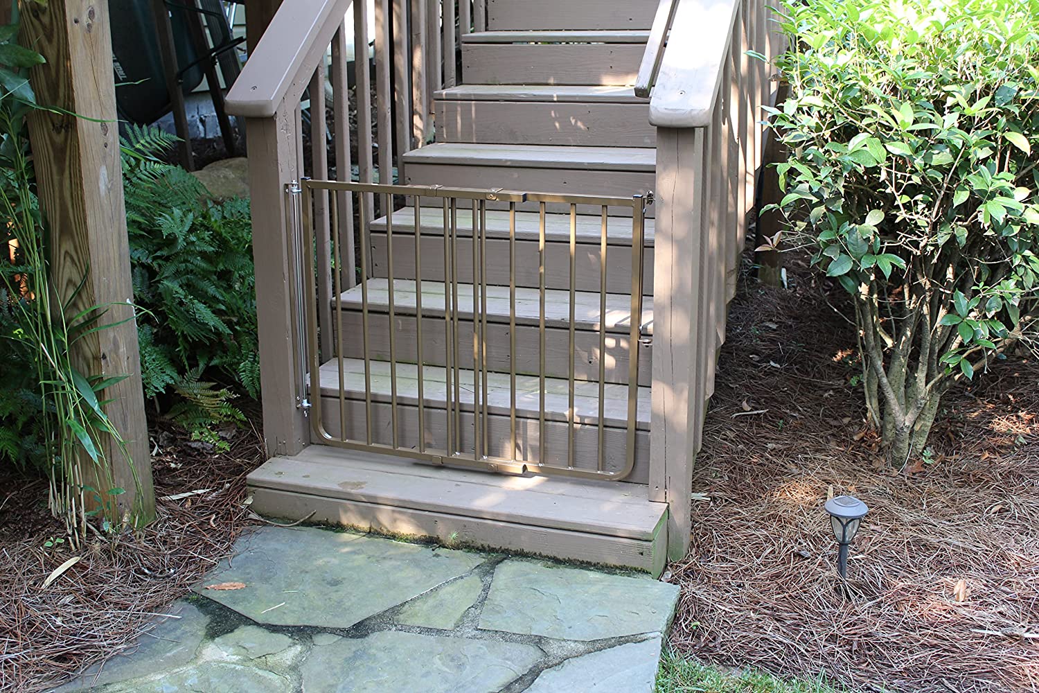 Outdoor Stair Pet Gate - Cardinal Stairway Special Outdoor Pet Gate Pet Gates Cardinal 