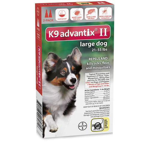 Flea and Tick Control for Dogs 20-55 lbs 2 Month Supply Advantix 