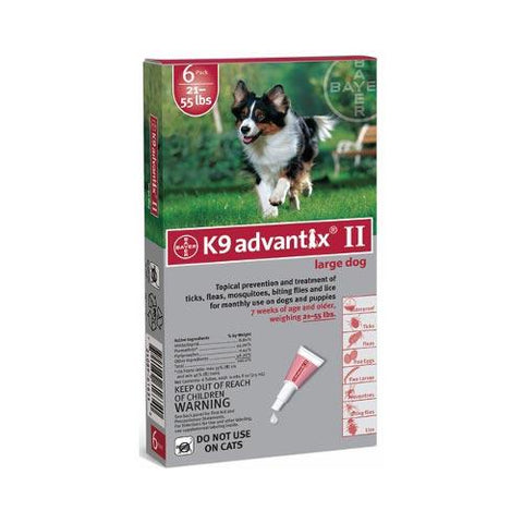 Flea and Tick Control for Dogs 20-55 lbs 6 Month Supply Advantix 