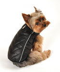 Reversible Winter Dog Jacket - Hip Doggie Featherlite Reversible-Reflective Puffer Vest Black/Red Hip Doggie 