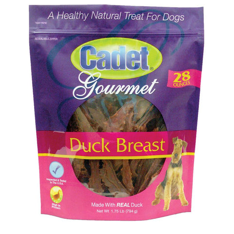 Premium Gourmet Duck Breast Treats 28 ounces Cadet 