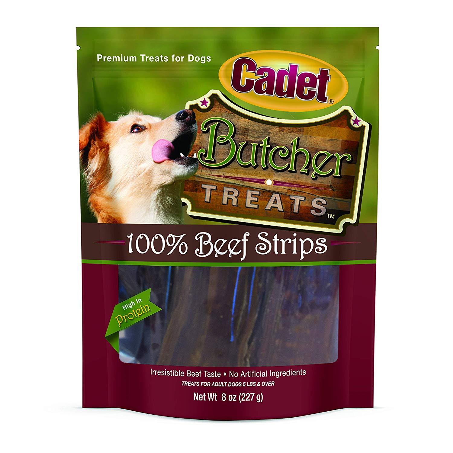 Butcher Treats Beef Strips 8 ounces Cadet 