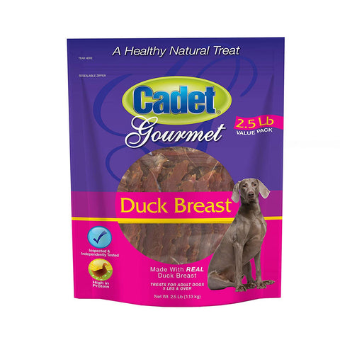 Premium Gourmet Duck Breast Treats 2.5 pounds Cadet 