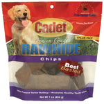 Rawhide Chips Beef Basted 1 pound Cadet 