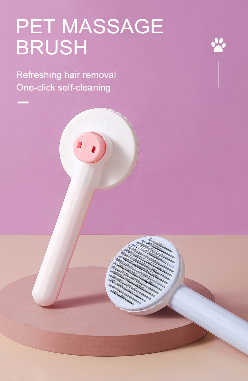Self Cleaning Cat Brush - Pet Grooming Tool - Cat Accessories 0 InfiniteWags 