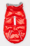 Red Winter Dog Jacket with Hood - Hip Doggie Elite Reflective Coat - Red Hip Doggie 
