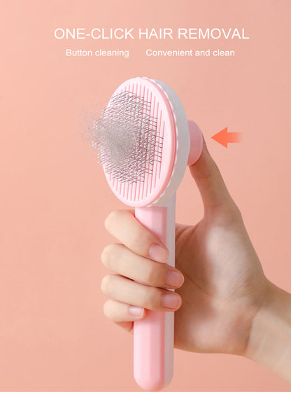 Self Cleaning Cat Brush - Pet Grooming Tool - Cat Accessories 0 InfiniteWags 