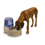 Clean Flow Pet Bowl with Reservoir K&H Pet Products Large Beige 