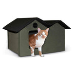 Unheated Outdoor Kitty House Extra Wide K&H Pet Products 