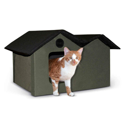 Unheated Outdoor Kitty House Extra Wide K&H Pet Products 