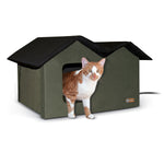 Heated Outdoor Kitty House Extra Wide K&H Pet Products 