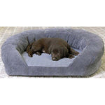 Ortho Bolster Sleeper Pet Bed K&H Pet Products Small - 20″ x 16″ x 8″ Gray Velvet 