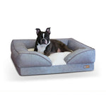 Pillow-Top Orthopedic Pet Lounger K&H Pet Products Medium - 24″ x 30″ x 8.75″ Gray 