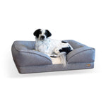Pillow-Top Orthopedic Pet Lounger K&H Pet Products Large - 28″ x 36″ x 9.5″ Gray 