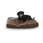 Indoor/Outdoor Dog Bed - Water Resistant - Removable Cover K&H Pet Products Small - 8″ x 26″ x 3.5″ Chocolate 
