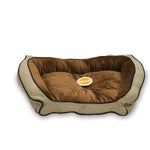 Bolster Couch Pet Bed K&H Pet Products Large Mocha / Tan 
