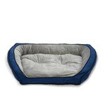 Bolster Couch Pet Bed K&H Pet Products Large Blue / Gray 
