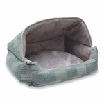 Lounge Sleeper Hooded Pet Bed K&H Pet Products 20" x 25" x 13" Teal 
