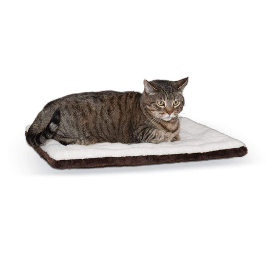 Self-warming Pet Pad K&H Pet Products 21" x 17" x 1" Oatmeal/Chocolate 