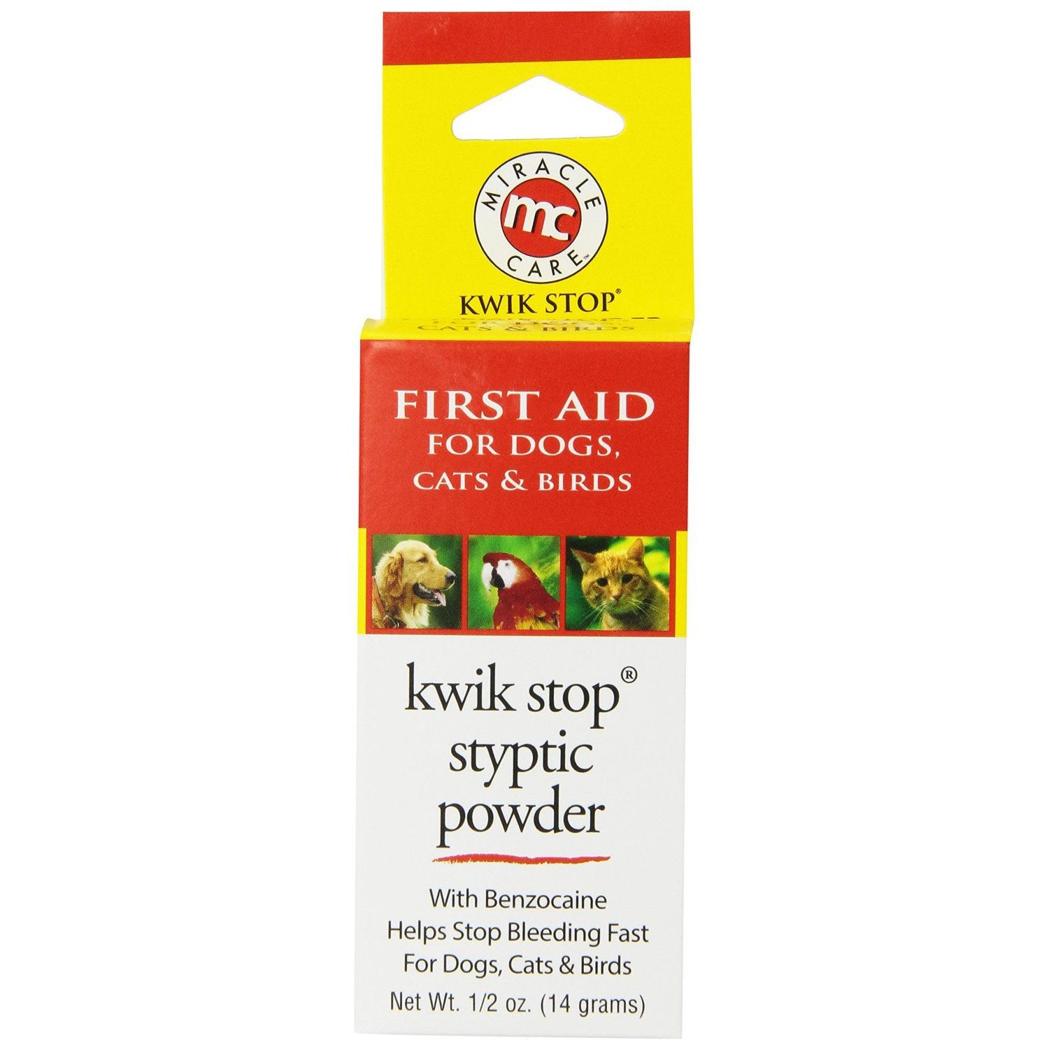 Kwik-Stop Styptic Powder 0.5 ounces Miracle Corp 