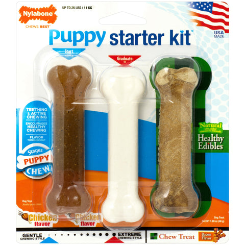 Puppy Starter Kit 3 pack Nylabone 