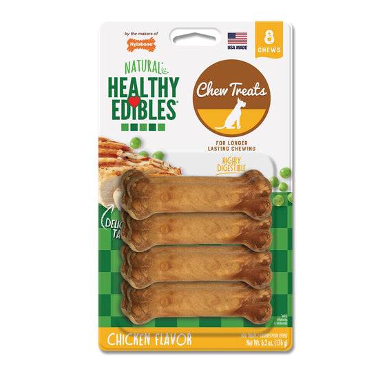 Healthy Edibles Longer Lasting Chicken Treats Petite 8 count Nylabone 