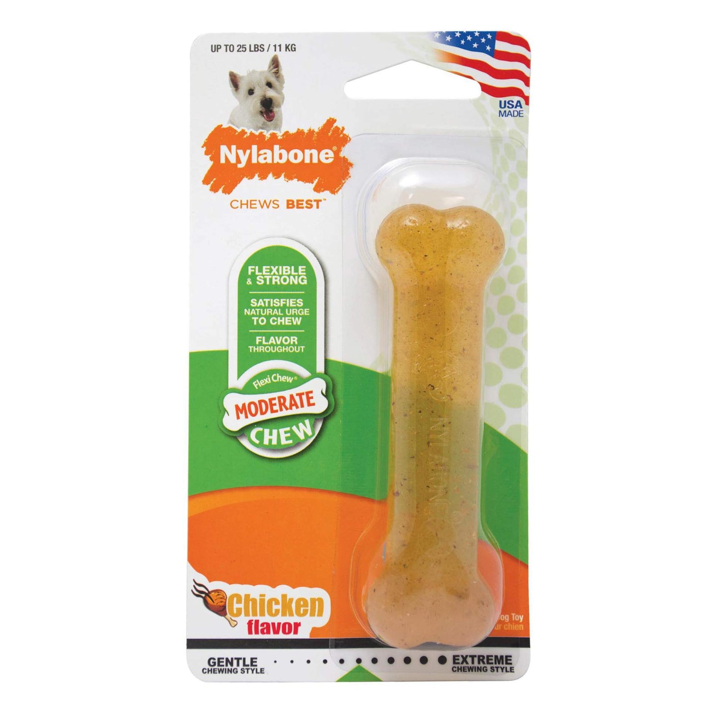 Moderate Chew Dog Chew Toy Chicken Nylabone 