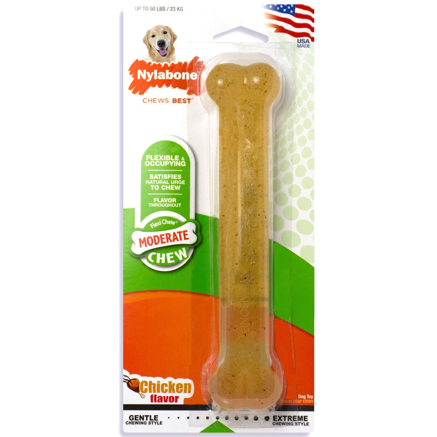 Moderate Chew Dog Chew Toy Chicken Nylabone 