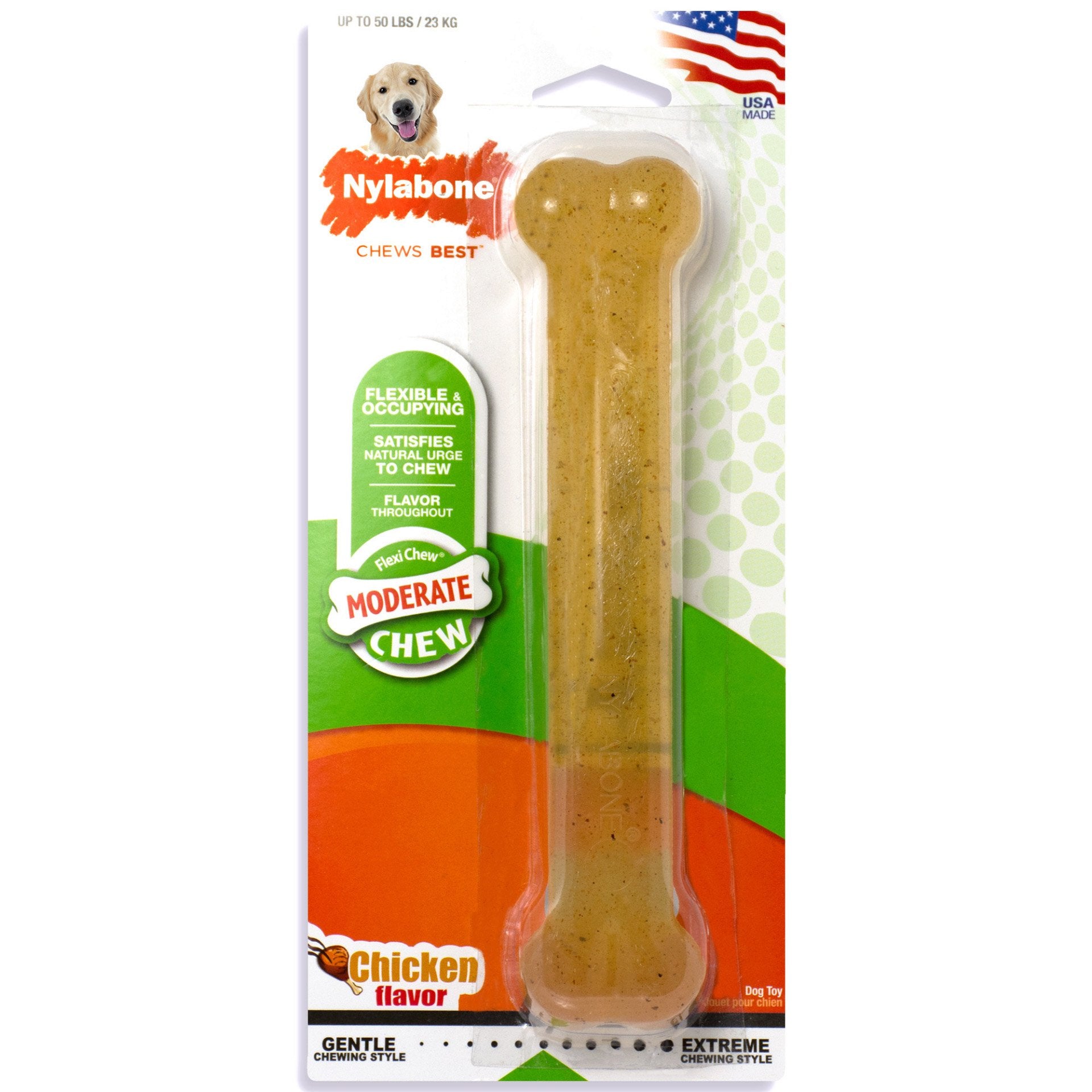 Moderate Chew Dog Chew Toy Chicken Nylabone 