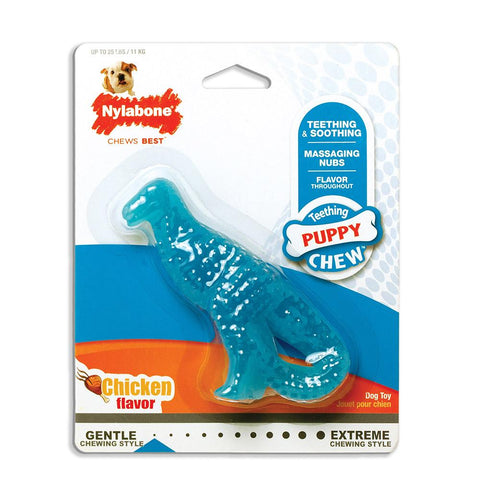 Puppy Chew Dental Dino Chew Dog Toy Nylabone 