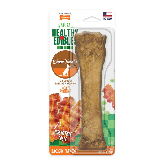 Healthy Edibles Longer Lasting Bacon Treats Souper 1 count Nylabone 