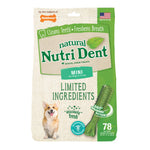 Nutri Dent Limited Ingredient Dental Chews Fresh Breath Mini 78 count Nylabone 