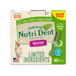 Nutri Dent Limited Ingredient Dental Chews Fresh Breath Medium 40 count Nylabone 